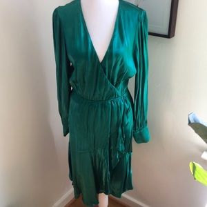 Jewel toned soft silky dress. NWOT